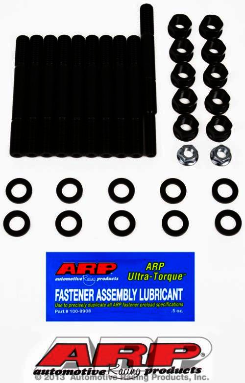 ARP Ford 351W 2-bolt main stud kit, dual/rear sump oil pan - Klik om te sluiten