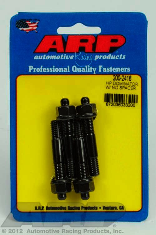 ARP HP Dominator carb stud kit, no spacer - Klik om te sluiten