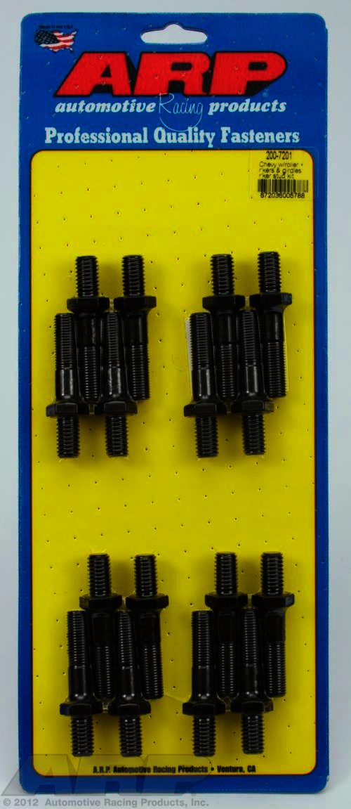 ARP SB Chevy/Ford, w/rllr rckrs & grdls, rocker arm stud kit - Klik om te sluiten