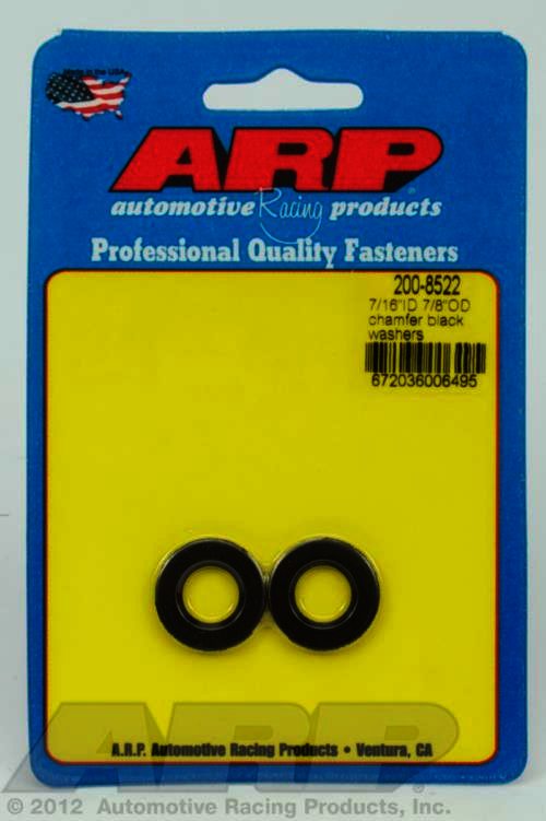 ARP 7/16 ID 7/8 OD chamfer black washers - Klik om te sluiten