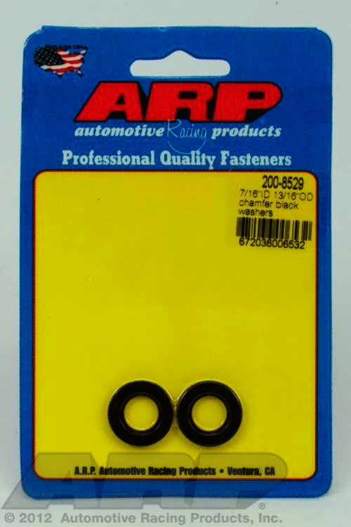 ARP 7/16 ID 13/16 OD chamfer black washers - Klik om te sluiten