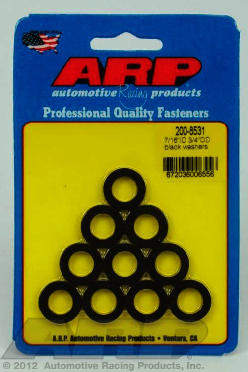 ARP 7/16 ID 3/4 OD black washers - Klik om te sluiten