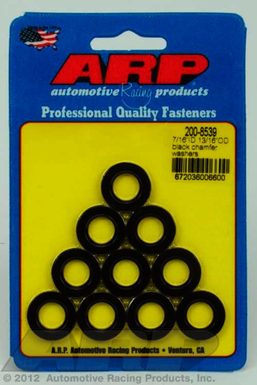 ARP 7/16 ID 13/16 OD black chamfer washers - Klik om te sluiten