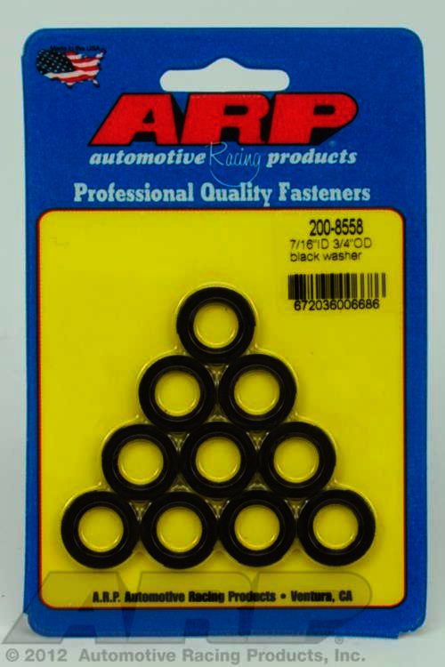 ARP 7/16 ID 3/4 OD black washers - Klik om te sluiten