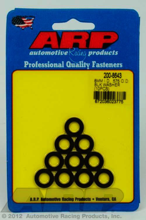 ARP M8 ID .575 OD black washers - Klik om te sluiten