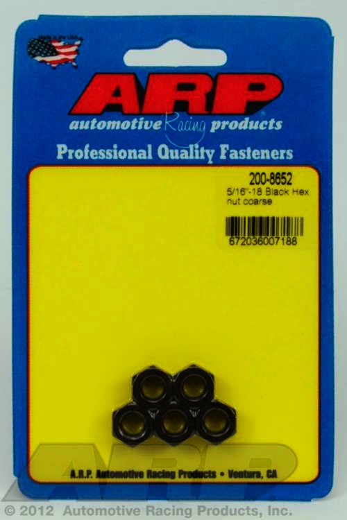 ARP 5/16-18 black coarse hex nut kit - Klik om te sluiten