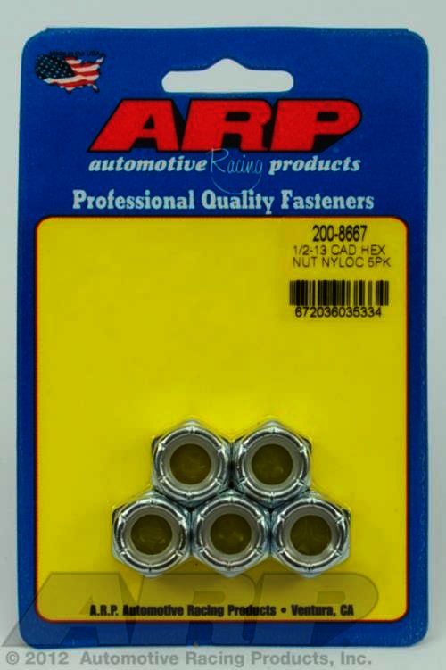 ARP 1/2-13 cad coarse nyloc hex nut kit - Klik om te sluiten