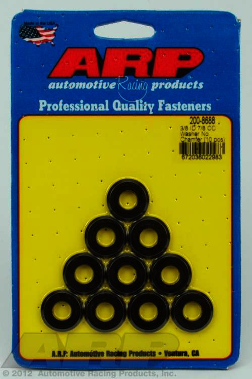 ARP 3/8 ID 7/8 OD(radiused) black washers - Klik om te sluiten