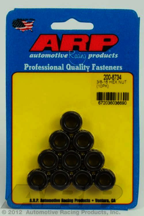 ARP 3/8-16 black hex nut kit - Klik om te sluiten