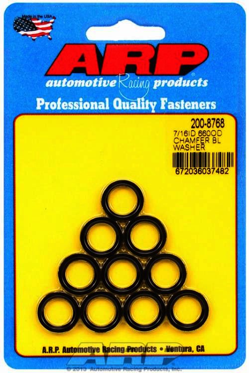 ARP 7/16 ID .660 OD chamfer black washers - Klik om te sluiten