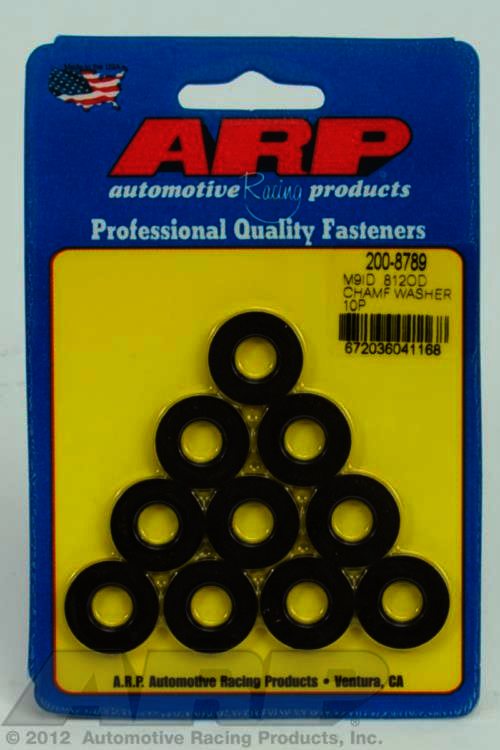 ARP M9 ID .812 OD chamfer black washers - Klik om te sluiten