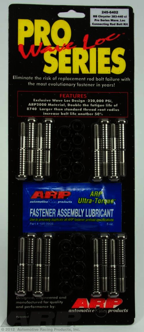 ARP Chrysler 383-440c.i.d. wave-loc rod bolt kit - Klik om te sluiten