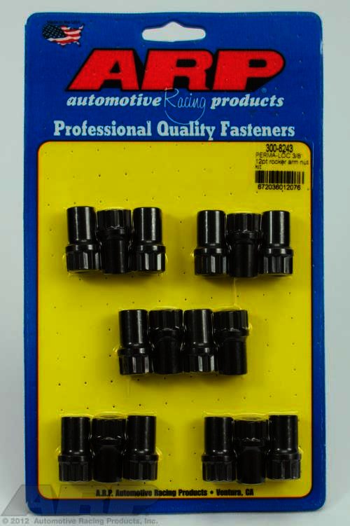 ARP Adjustable 3/8 12pt rocker arm nut kit - Klik om te sluiten