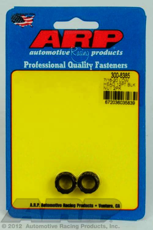 ARP 7/16-20, low head, .600 flange OD 12pt nut kit - Klik om te sluiten