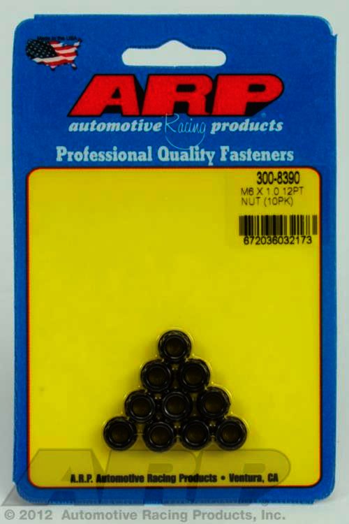 ARP M6 X 1.00 12pt nut kit - Klik om te sluiten