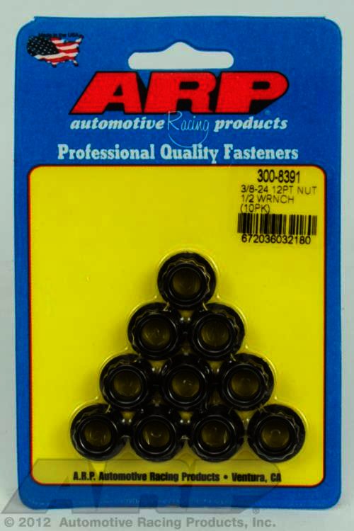 ARP 3/8-24, 1/2 socket 12pt nut kit - Klik om te sluiten