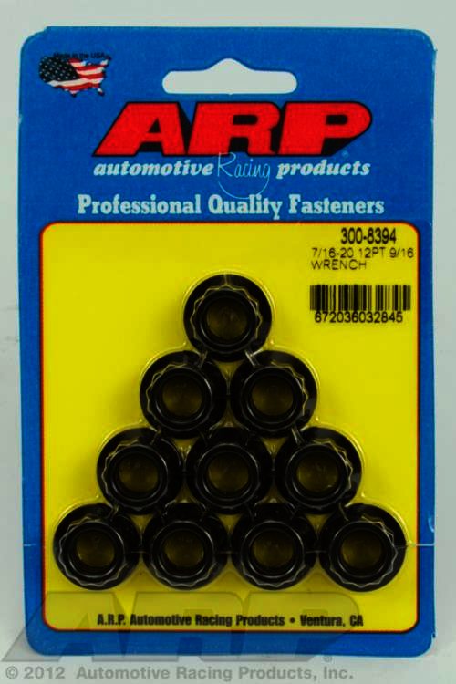 ARP 7/16-20, 9/16 socket 12pt nut kit - Klik om te sluiten