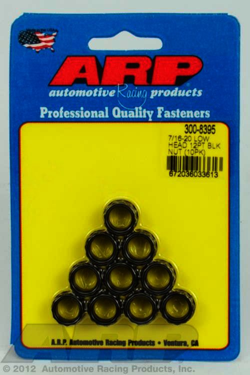 ARP 7/16-20, low head, .600 flange OD 12pt nut kit - Klik om te sluiten