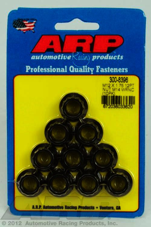 ARP M12 X 1.75 M14 socket 12pt nut kit - Klik om te sluiten