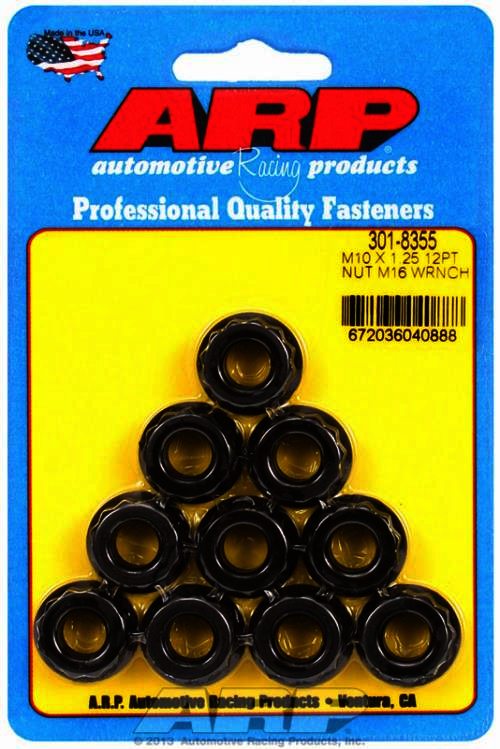 ARP M10 X 1.25 M16 socket 12pt nut kit - Klik om te sluiten