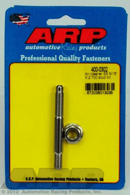 ARP 5/16 x 2.700 SS air cleaner stud kit - Klik om te sluiten