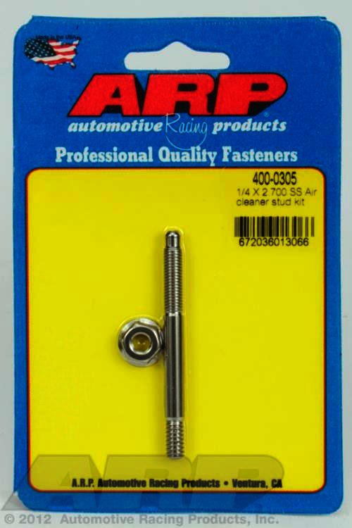 ARP 1/4 x 2.700 SS air cleaner stud kit - Klik om te sluiten