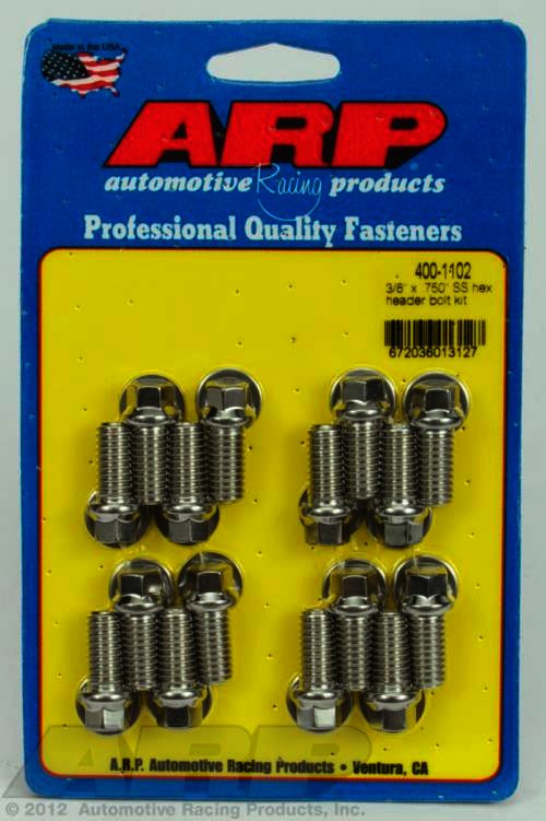 ARP 3/8 x .750 SS hex header bolt kit - Klik om te sluiten