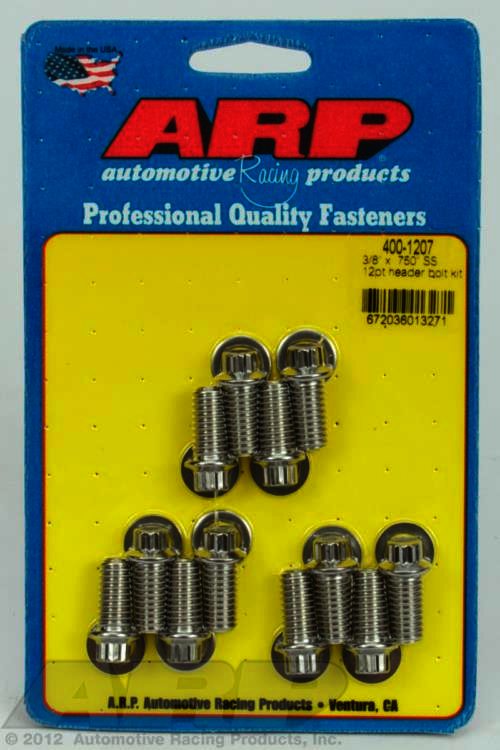 ARP 3/8 x .750 SS 12pt header bolt kit - Klik om te sluiten