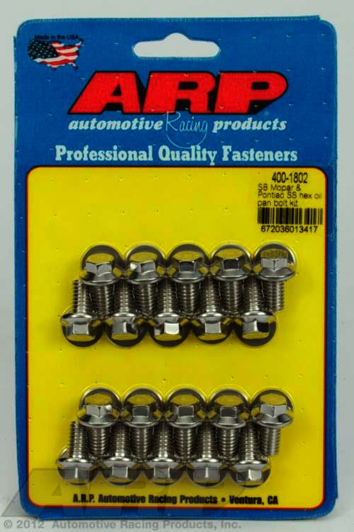 ARP SB Mopar & Pontiac SS hex oil pan bolt kit - Klik om te sluiten