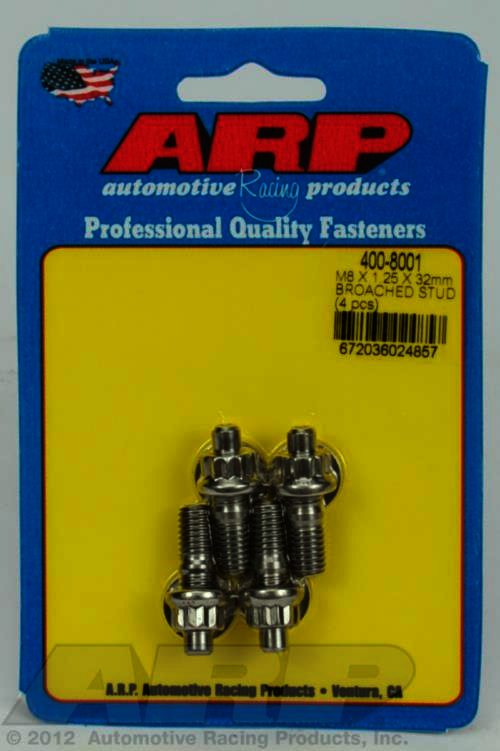 ARP M8 X 1.25 X 32mm broached stud kit - 4pcs - Klik om te sluiten