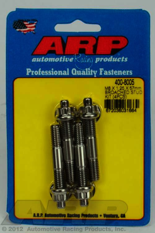 ARP M8 X 1.25 X 57mm broached stud kit - 4pcs - Klik om te sluiten