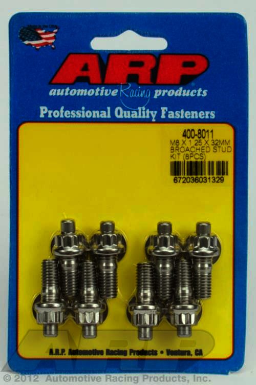 ARP M8 X 1.25 X 32mm broached stud kit - 8pcs - Klik om te sluiten