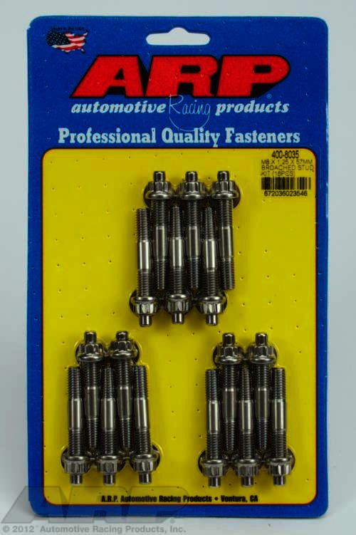 ARP M8 X 1.25 X 57mm broached stud kit - 16pcs - Klik om te sluiten