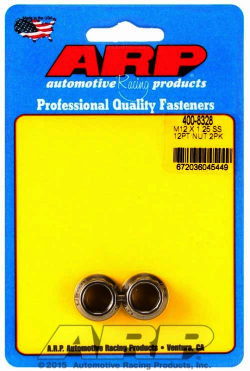 ARP M12 X 1.25 SS .750 collar 12pt nut kit - Klik om te sluiten