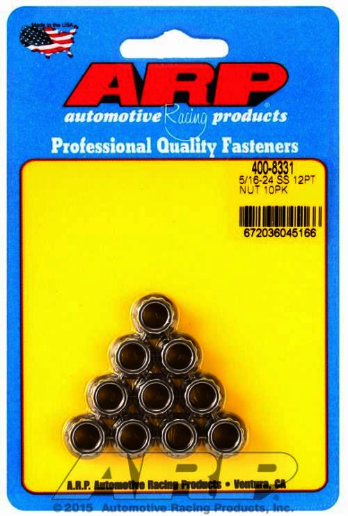 ARP 5/16-24 SS 12pt nut kit - Klik om te sluiten