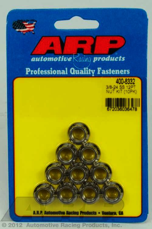 ARP 3/8-24 SS 12pt nut kit - Klik om te sluiten