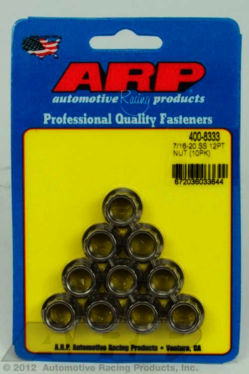 ARP 7/16-20 SS 12pt nut kit - Klik om te sluiten