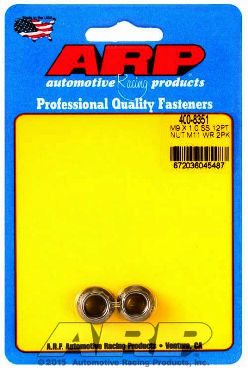 ARP M9 X 1.00 SS M11 socket 12pt nut kit - Klik om te sluiten