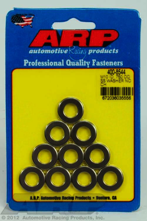 ARP M10ID .750OD SS no chamfer washers - Klik om te sluiten