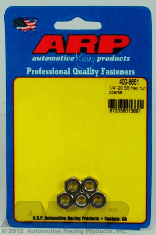 ARP 1/4-20 SS coarse hex nut kit - Klik om te sluiten