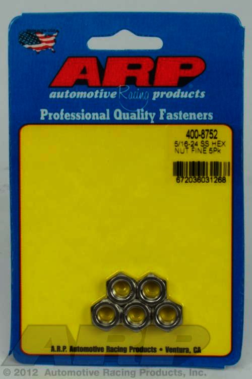 ARP 5/16-24 SS fine hex nut kit - Klik om te sluiten