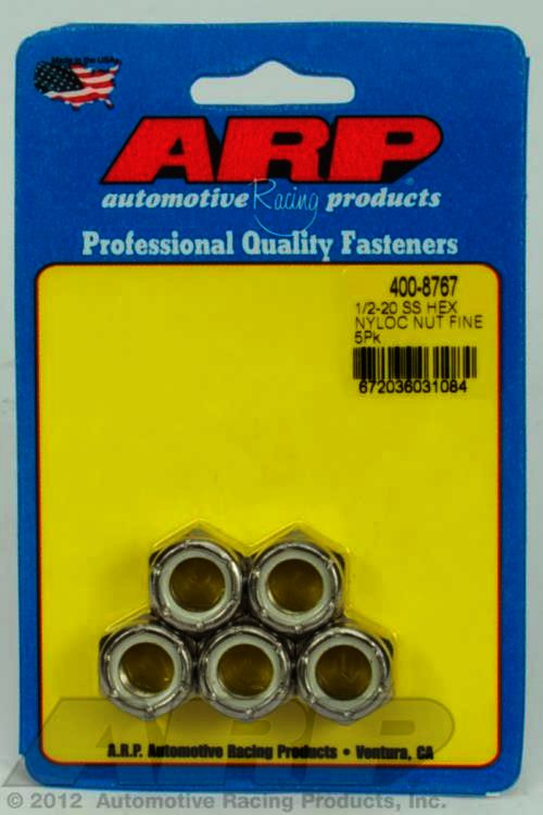 ARP 1/2-20 SS fine nyloc hex nut kit - Klik om te sluiten