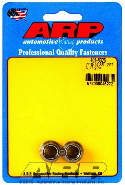 ARP 7/16-14 SS 12pt nut kit - Klik om te sluiten