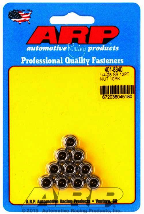 ARP 1/4-20 SS 12pt nut kit - Klik om te sluiten