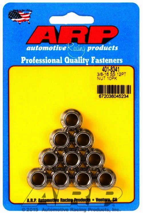 ARP 3/8-16 SS 12pt nut kit - Klik om te sluiten