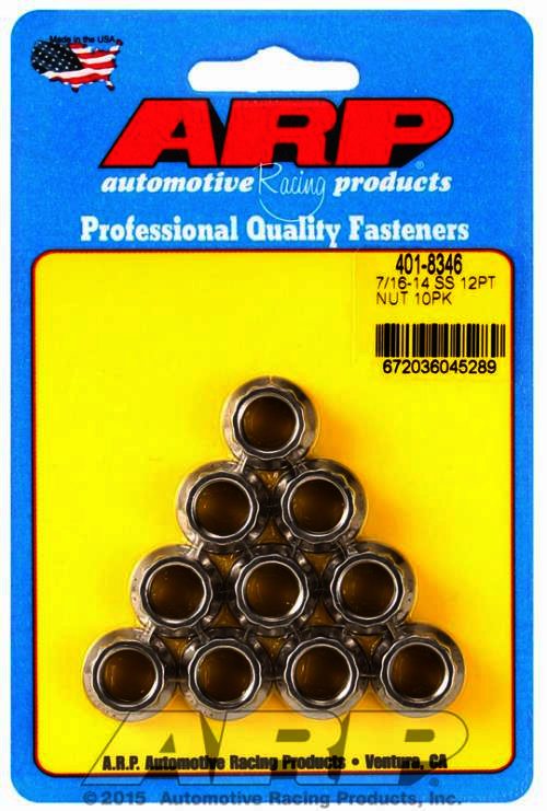 ARP 7/16-14 SS 12pt nut kit - Klik om te sluiten