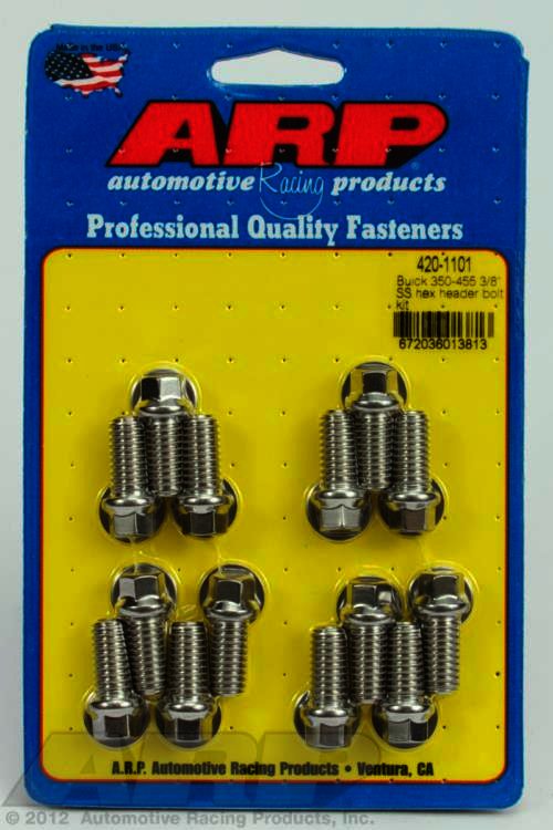 ARP Buick 350-455 3/8 SS hex header bolt kit - Klik om te sluiten