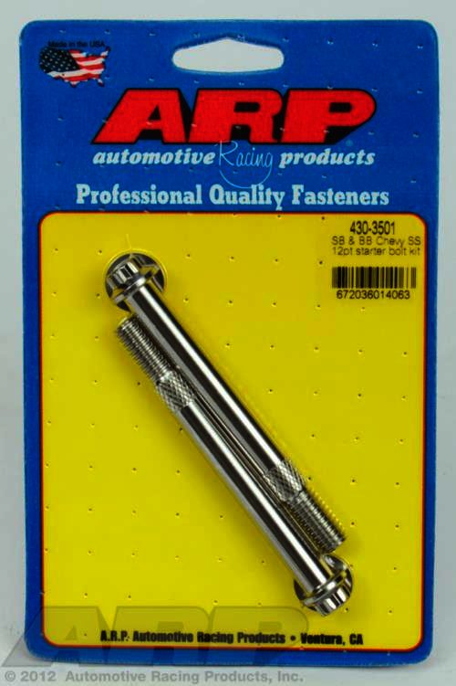 ARP SB & BB Chevy 3/8 12pt SS pro stock starter bolt kit - Klik om te sluiten