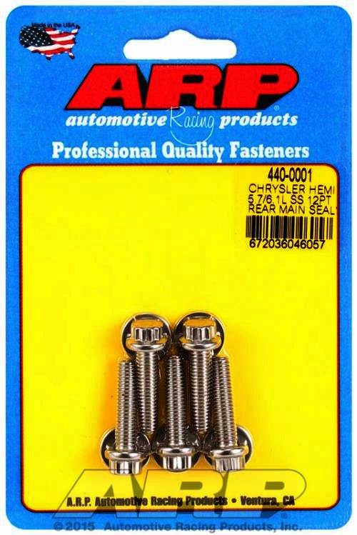 ARP Chrysler hemi 5.7/6.1L SS 12pt rear main seal plate bolt kit - Klik om te sluiten