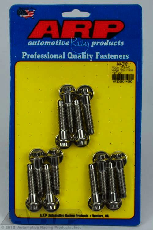 ARP Mopar 273-440 wedge 12pt intake manifold bolt kit - Klik om te sluiten